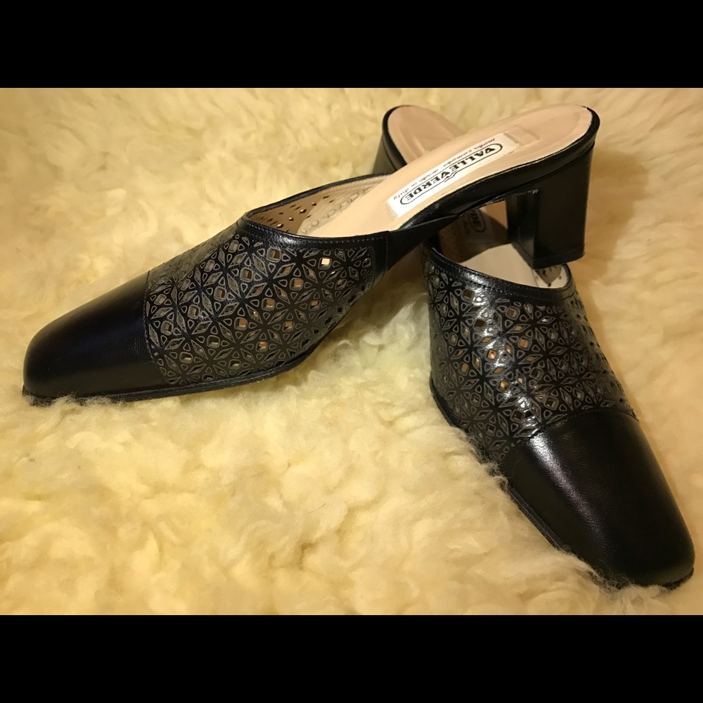 VALLEVERDE Black Italian heels