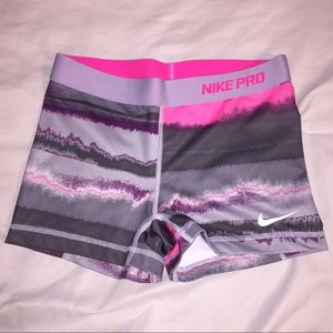 nike pro spandex shorts