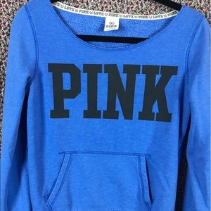 blue PINK sweatshirt
