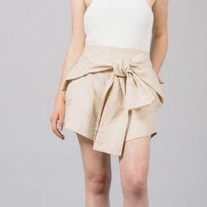 RACHEL COMEY ARROYO WRAP SHORTS TAN 0 XS