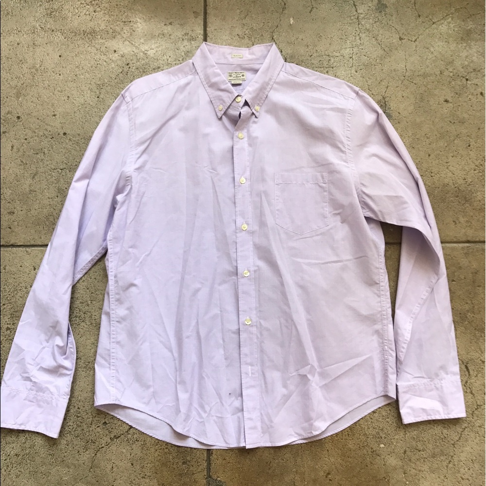J. Crew woven slim cotton shirt.