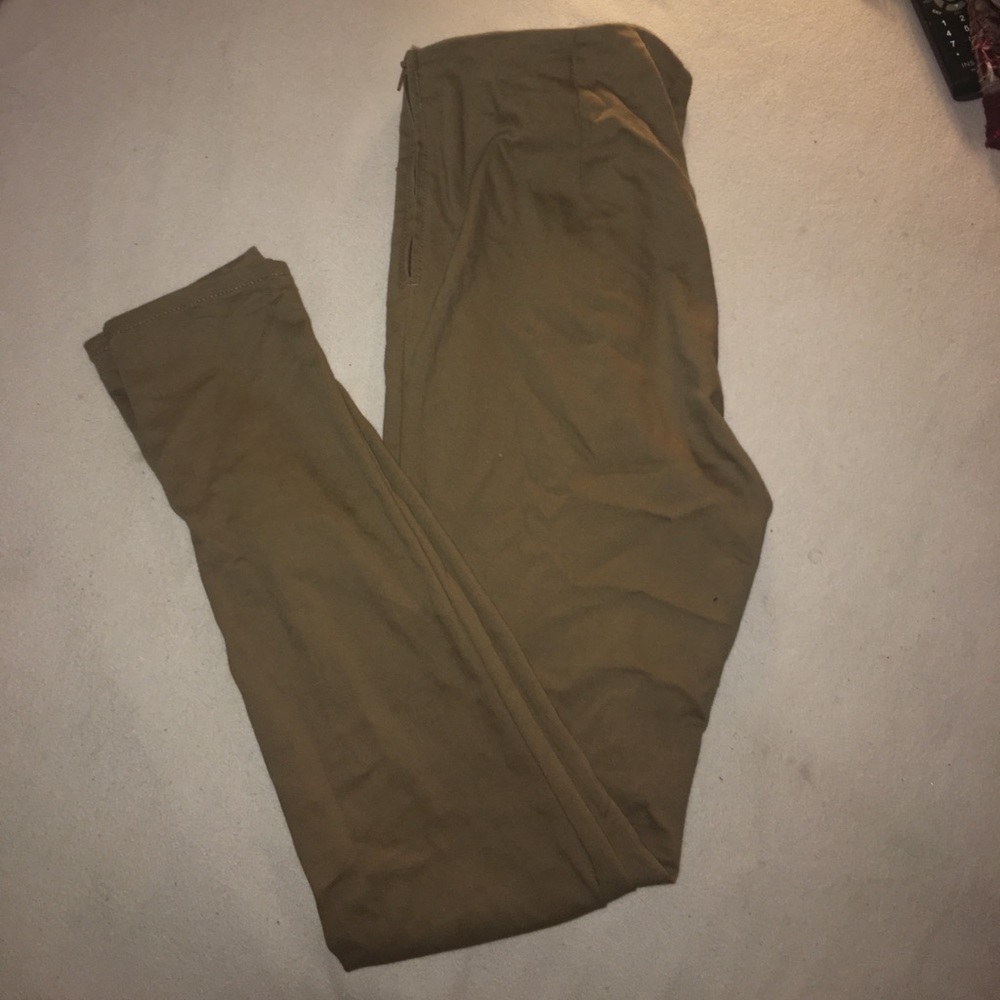 High Waisted Khaki Pants