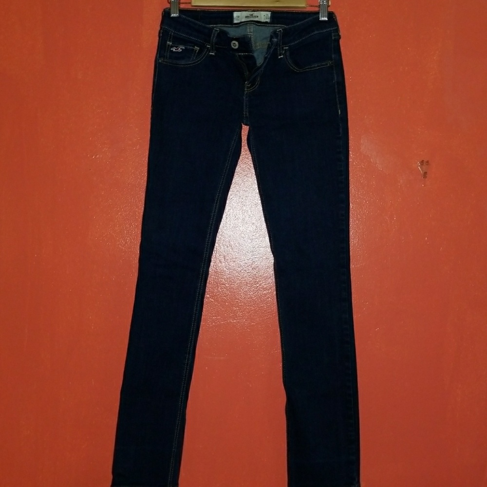 Hollister dark blue straight legged Jeans