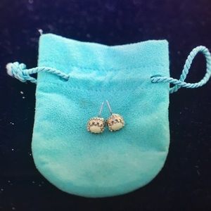 One of a kind crown earrings