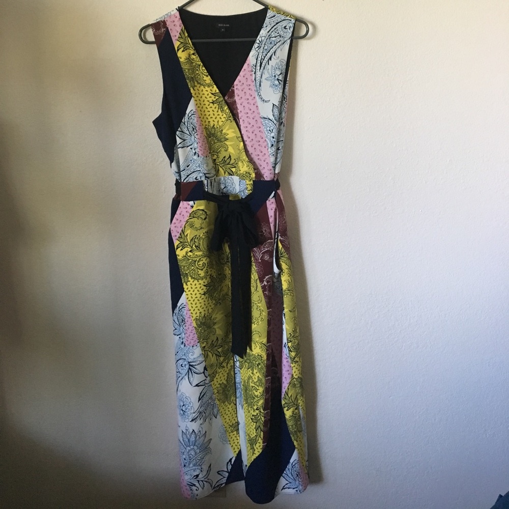 River Island Kimono Patterned Dress with Sash