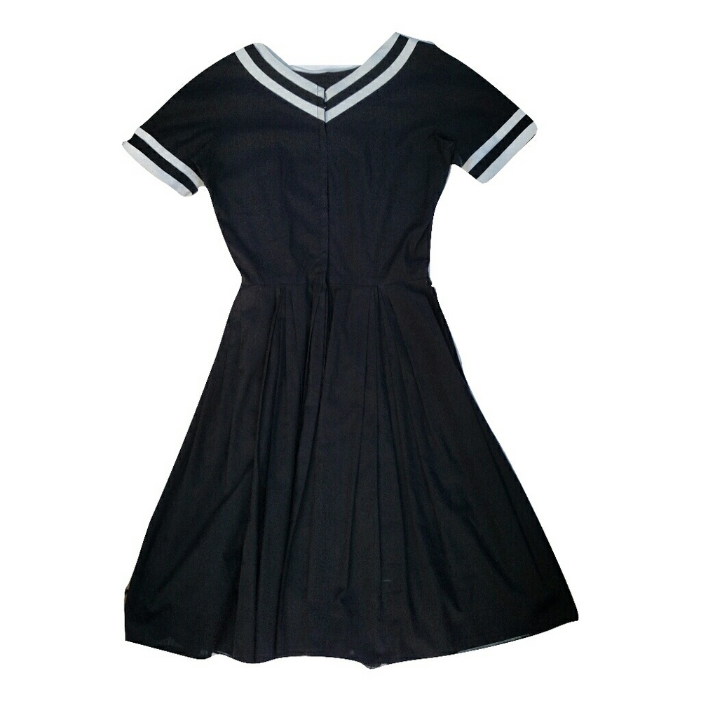 1940's Black Day Dress