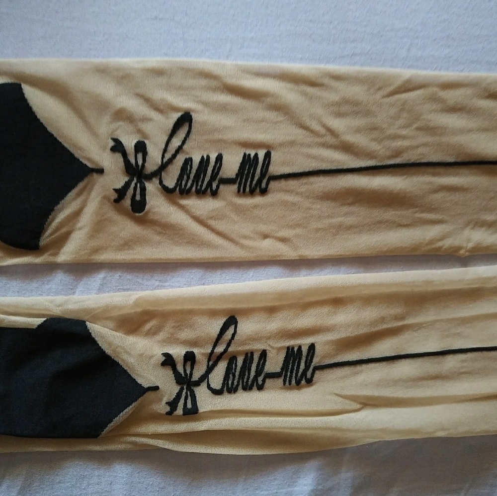 Frederick's of Hollywood Seam Thigh Highs Black