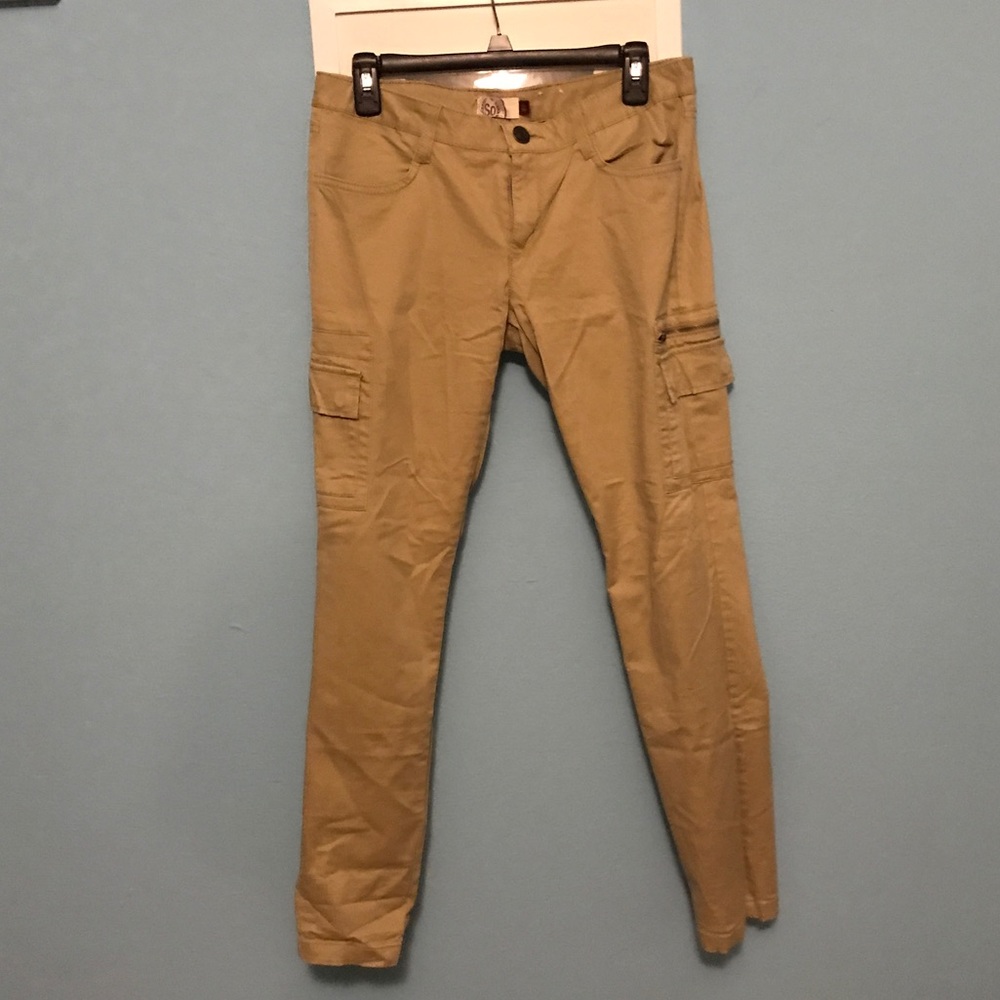 🛍SO khaki cargo straight pants - Picture 1 of 5