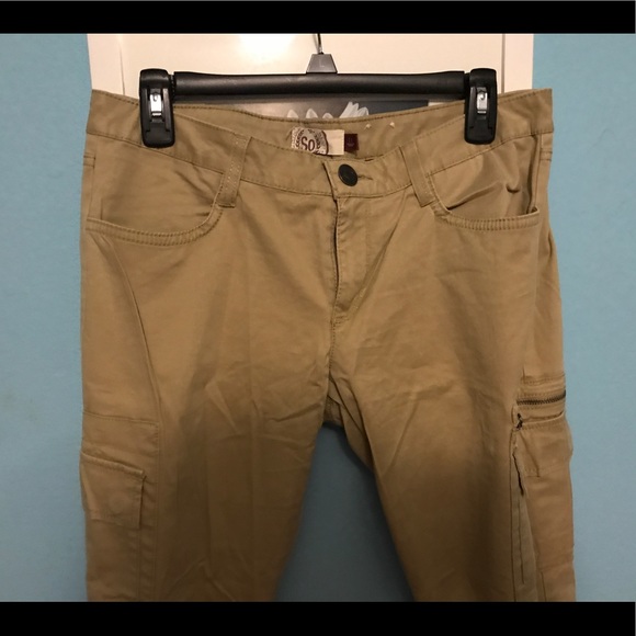 🛍SO khaki cargo straight pants - Picture 2 of 5