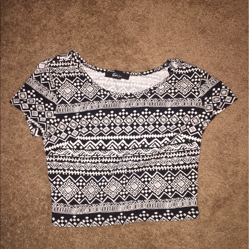 Aztec crop top