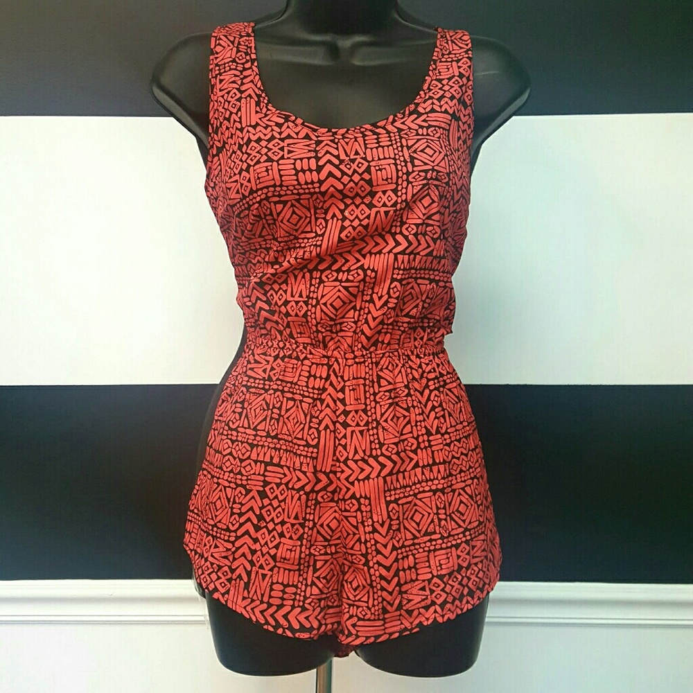 Aztec Print Romper