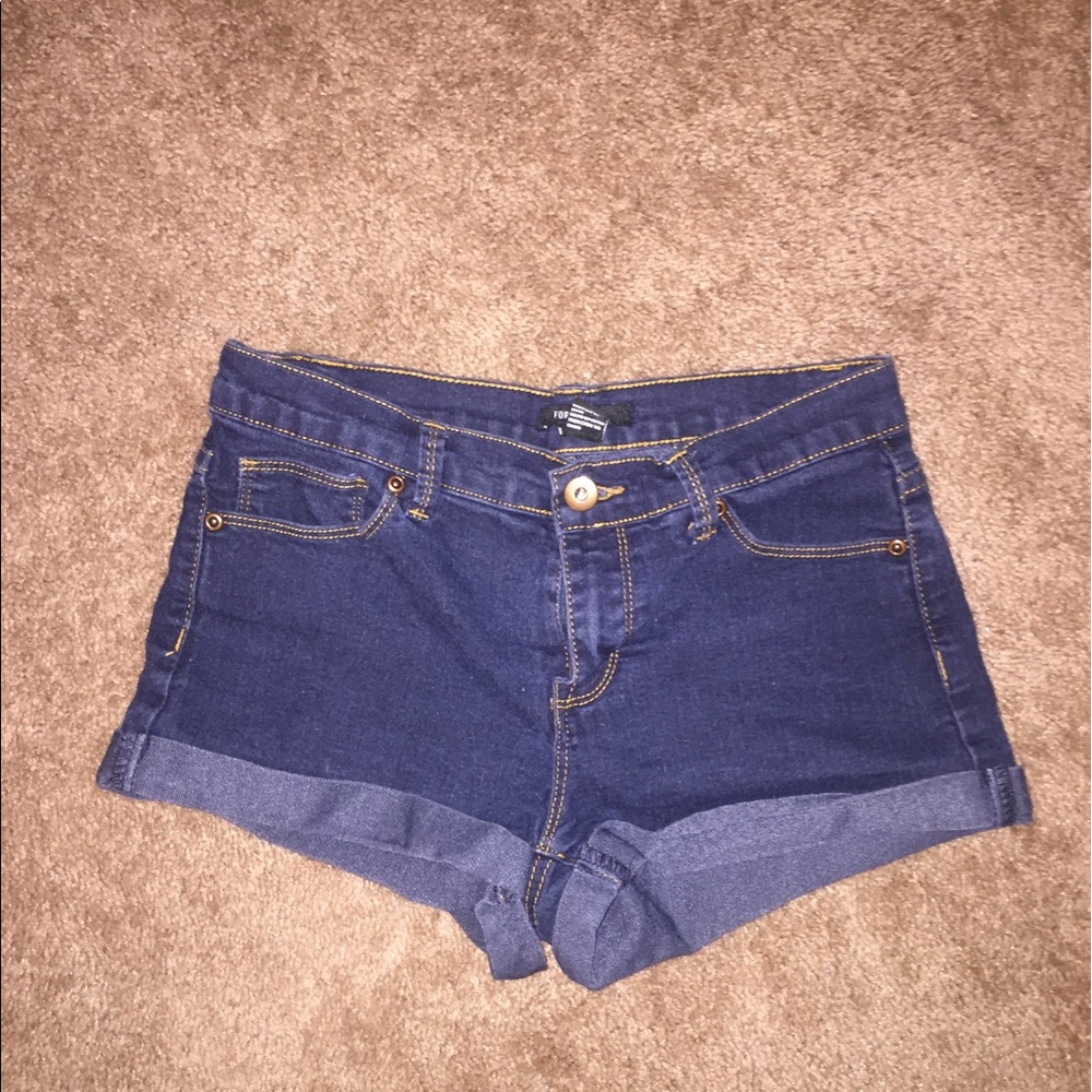 Denim shorts