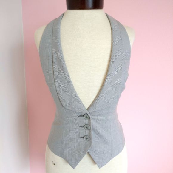Express Tops - Express Design Studio Racer Back Gray Dress Vest