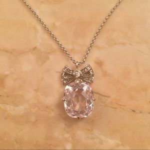 Juicy Couture 'Couture Cut' Bow Drop Necklace