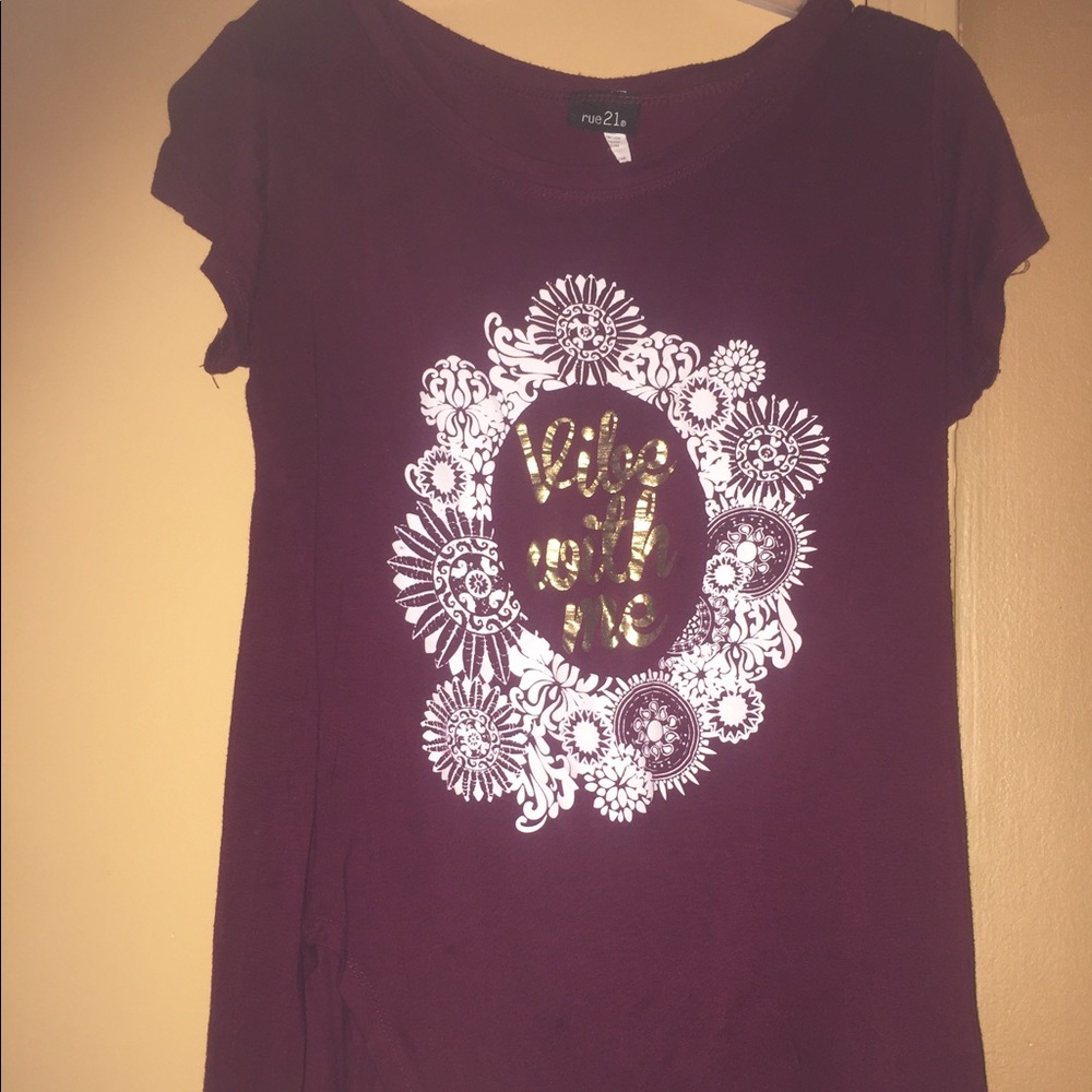 Rue 21 "Vibe with me" graphic tee. Cute!