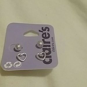 2 pair claires earings