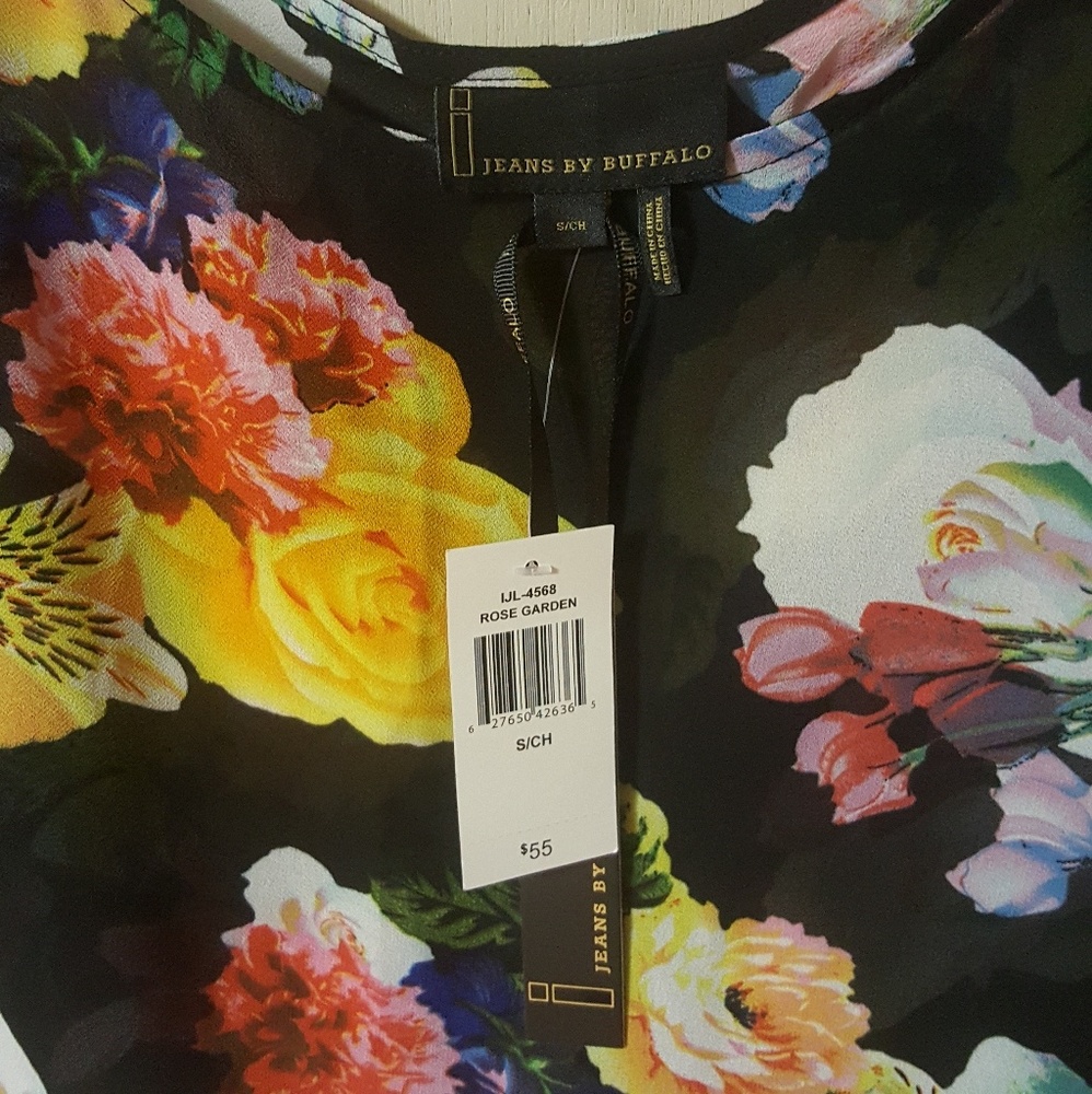 i Jeans Floral Cold Shoulder Top - Picture 4 of 4