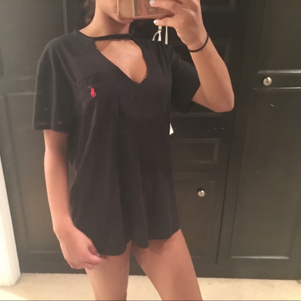 Ralph Lauren t shirt with chest cut out