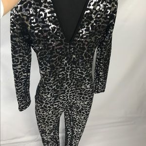 Custom made sequins catsuit/jumpsuit