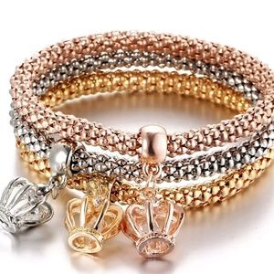 set of 2 for $9 Fashion jewelry- Charm stretchy bracelets can mix and match..