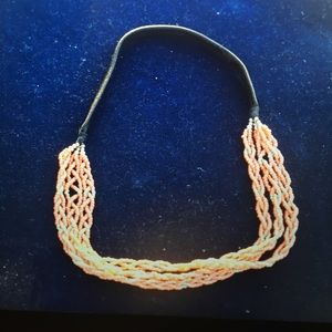 Beautiful orange beaded necklace