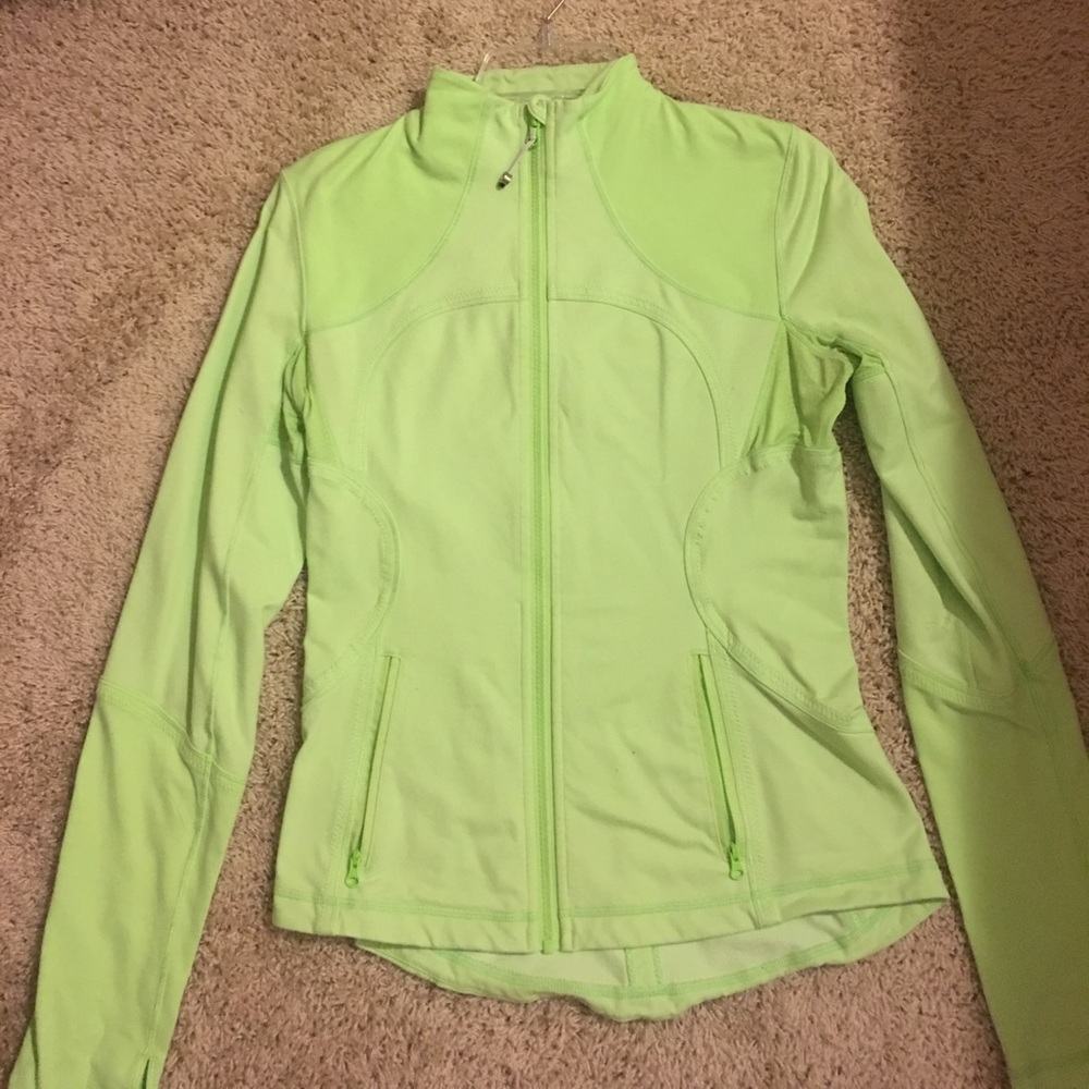Neon green authentic lululemon jacket