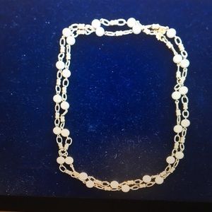 Beautiful JCrew pearl and silver necklace