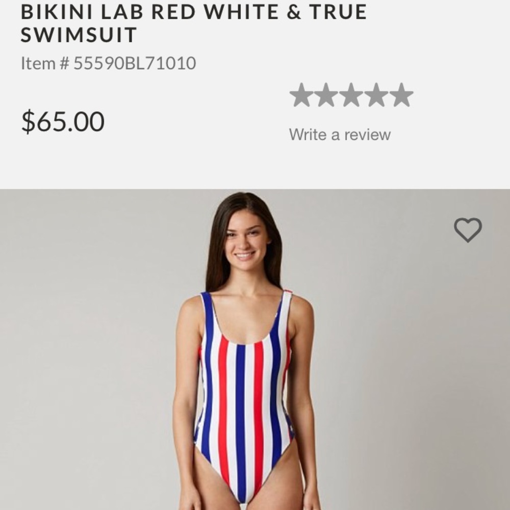 RED WHITE AND BLUE ONE PIECE