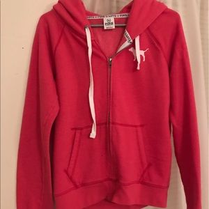 Pink Full Zip Hoodie