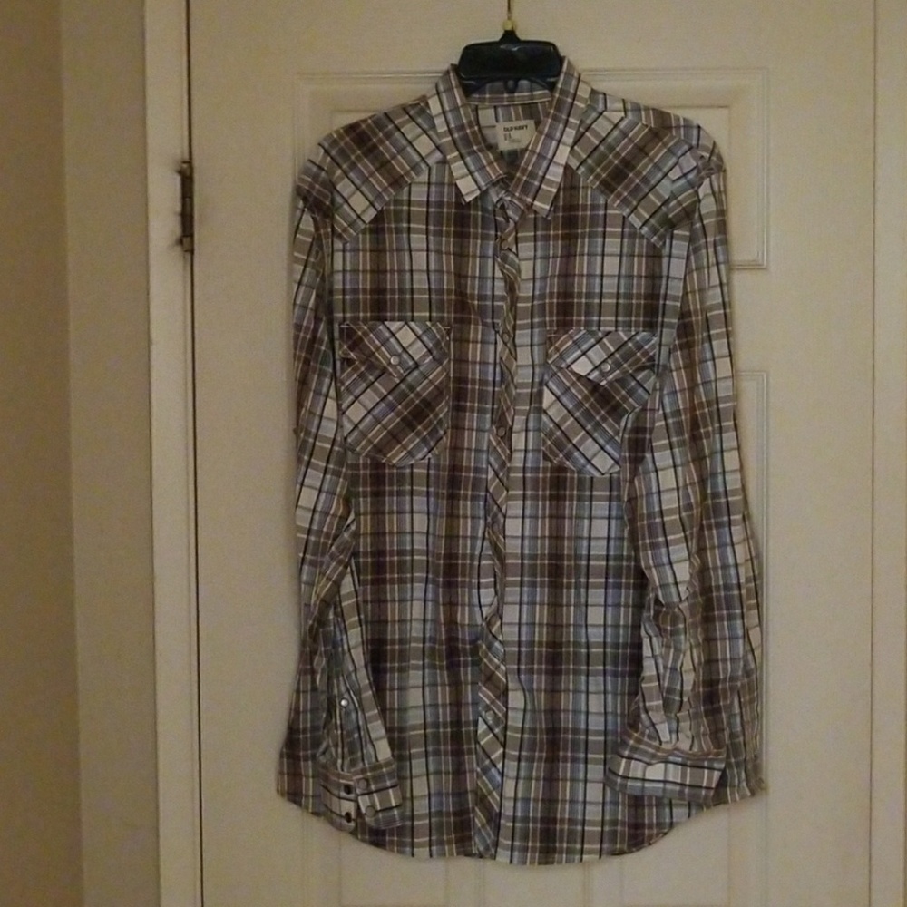 Old Navy Large button down long sleeve shirt.