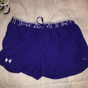 Blue under armour shorts