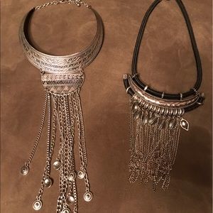 .2 Boho gypsy fun chunky necklaces