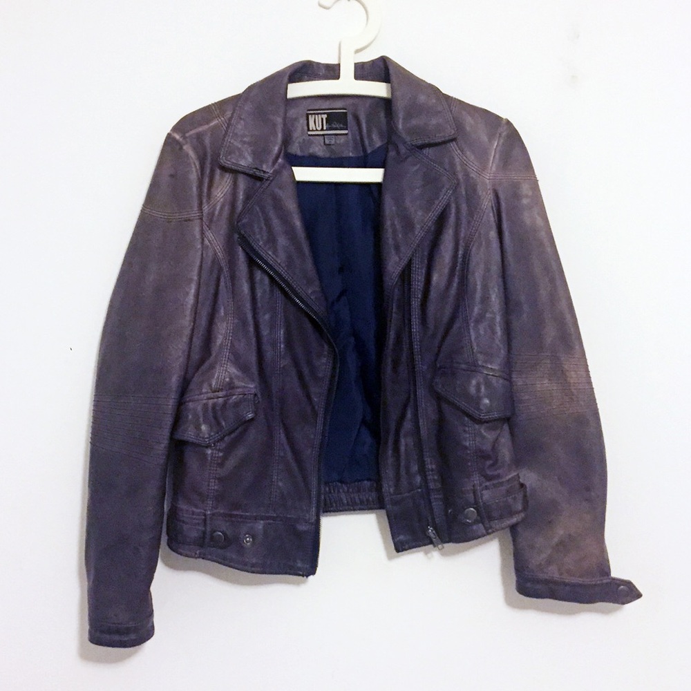NOT REAL leather moto jacket