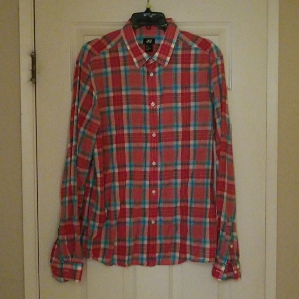 H & M Large button down long sleeve shirt.