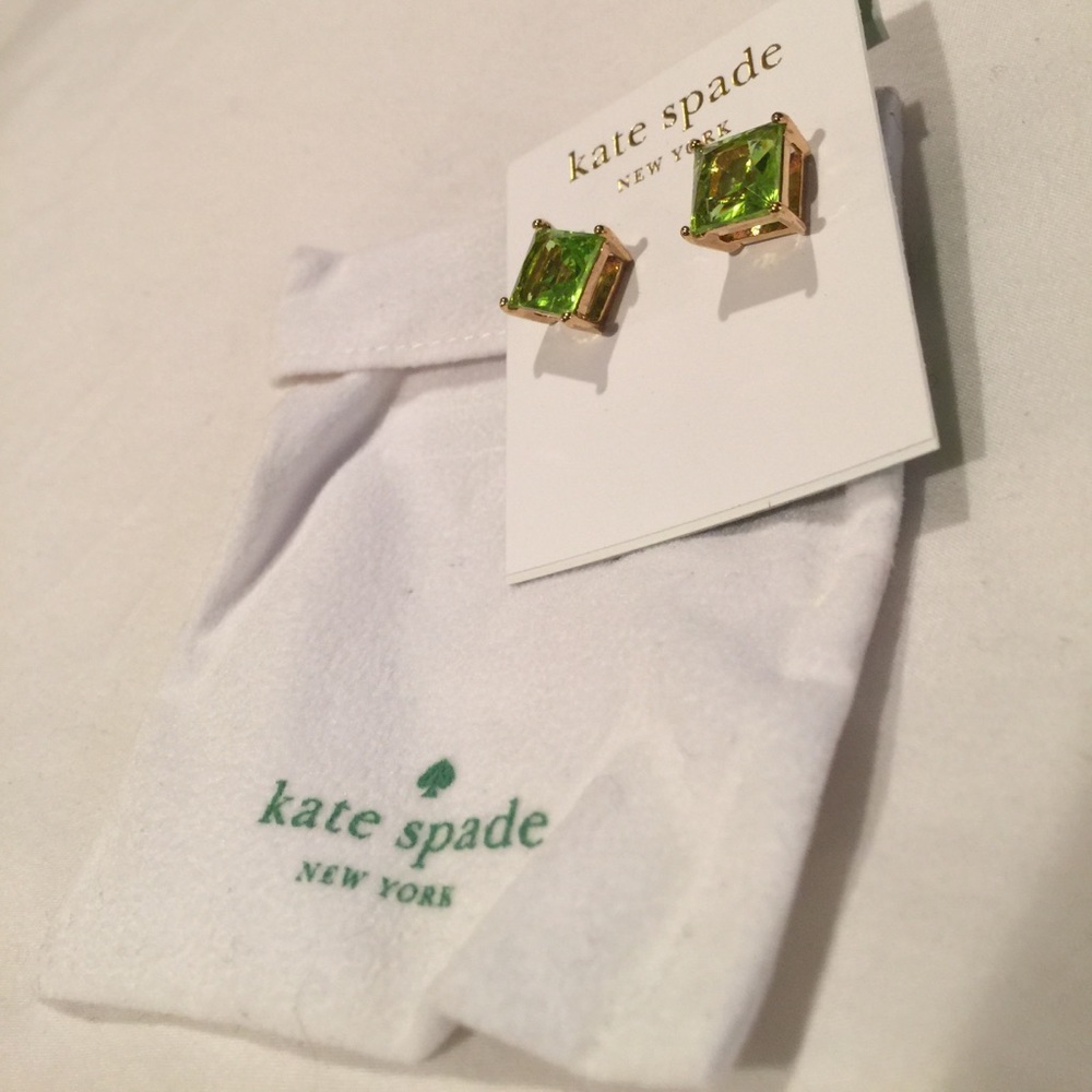 Never worn Kate Spade Peridot Earrings