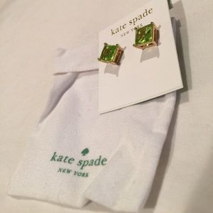 Never worn Kate Spade Peridot Earrings