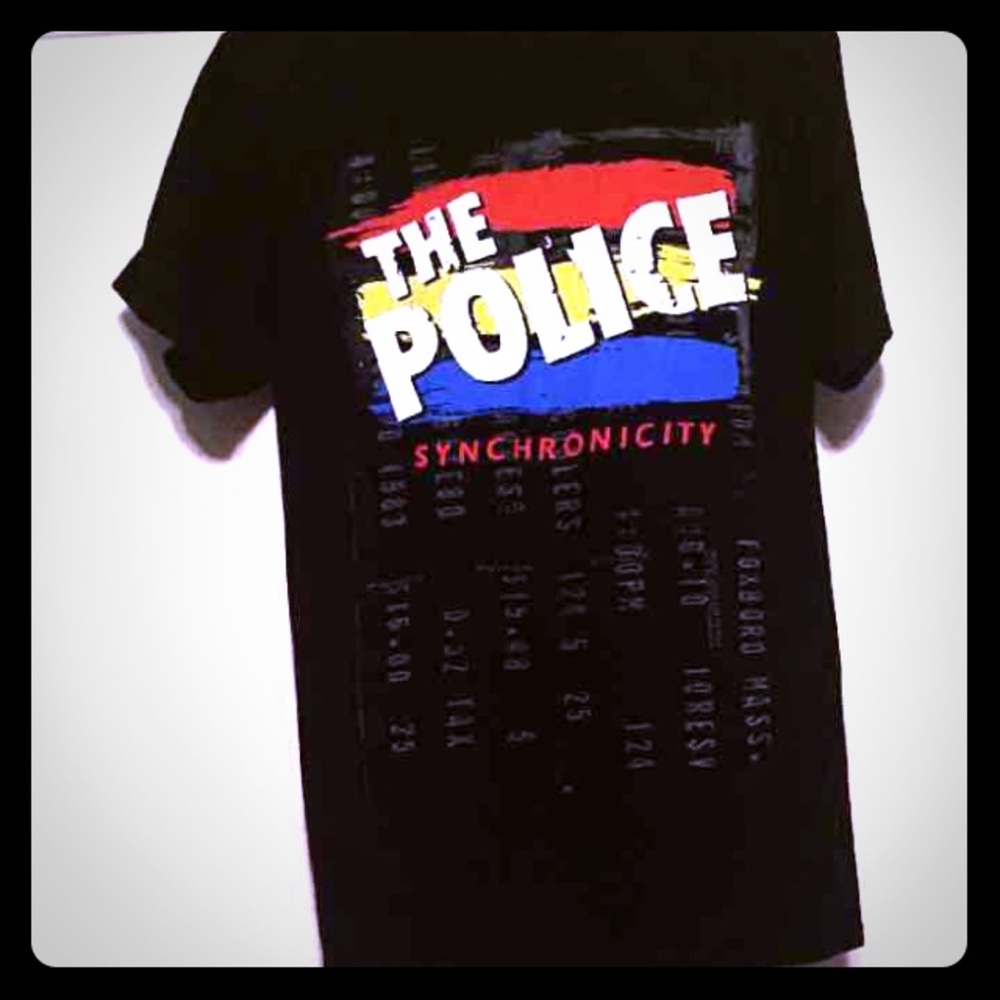 Oversized The Police Band Tee