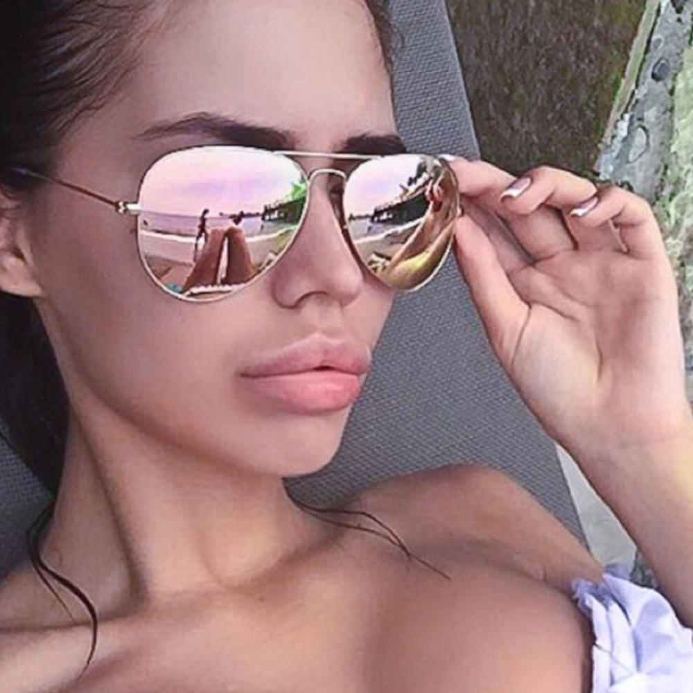 100% AUTGENTIC Rose Gold Ray-Ban sunglasses!