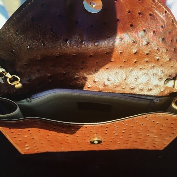 Beautiful brown leather one of a kind purse - Picture 2 of 3