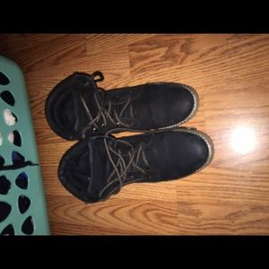 Steve Madden black ankle boots