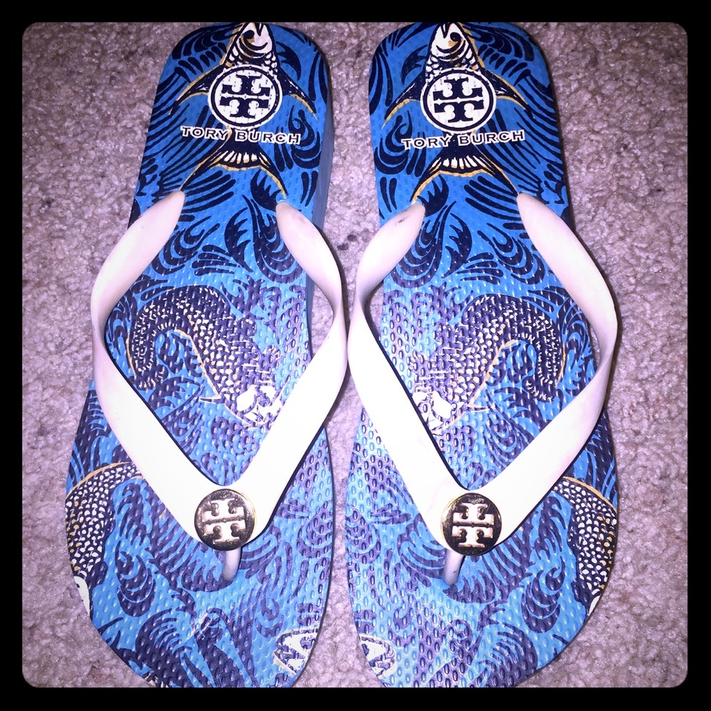 Tory Burch wedge flip flop