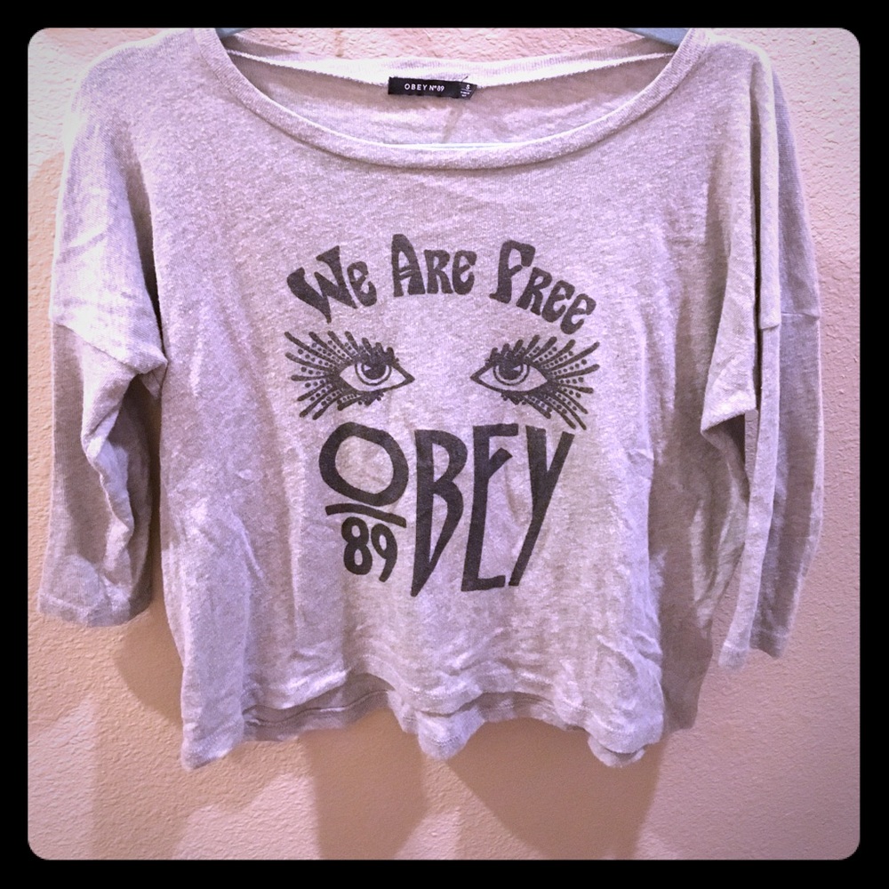 Obey Quarter Sleeve Sweater