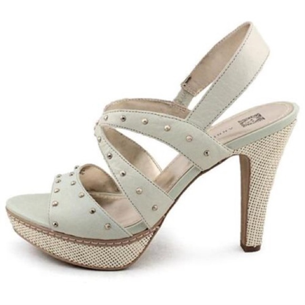 Anne Klein platform heels with studs