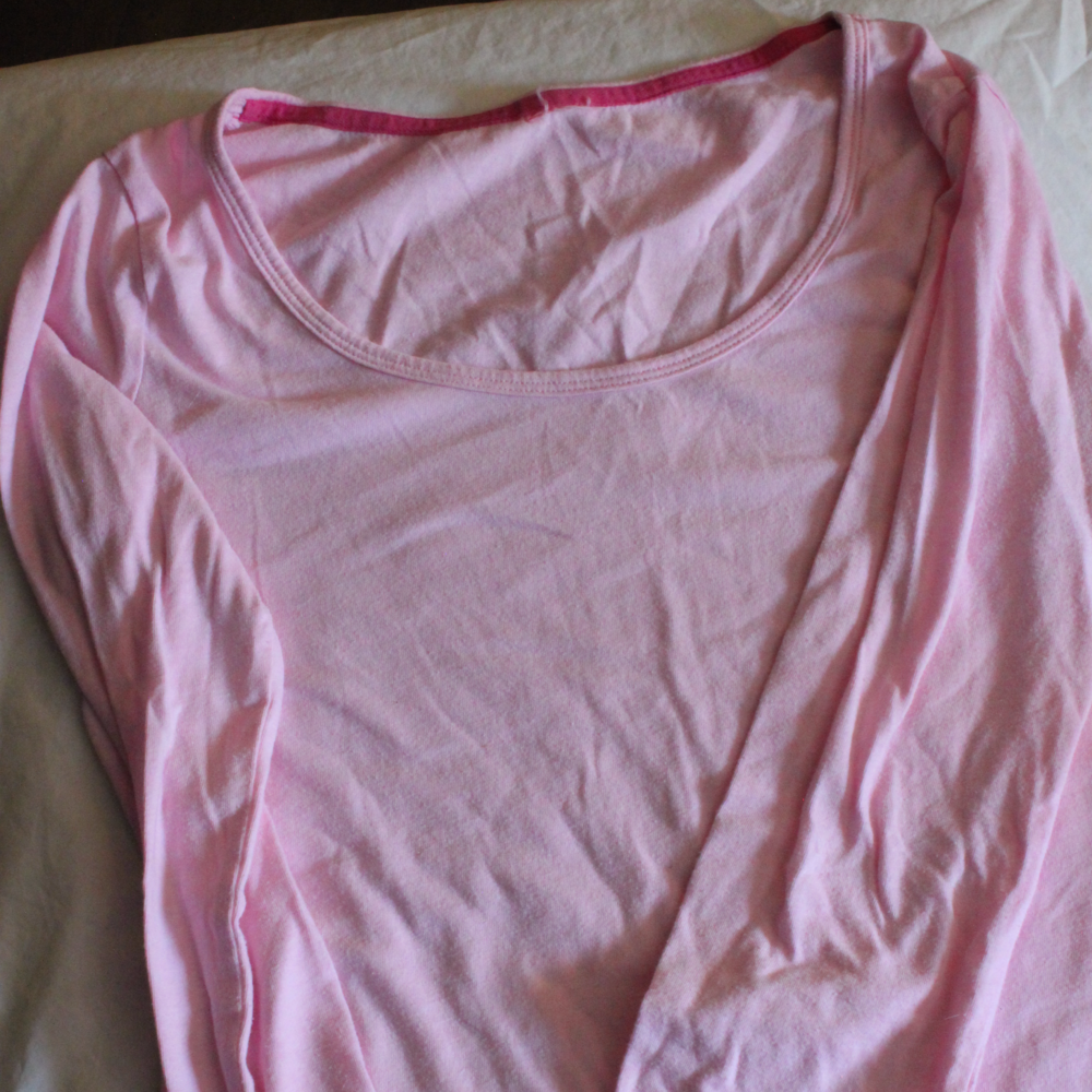 Simple Pink Long Sleeve Tee