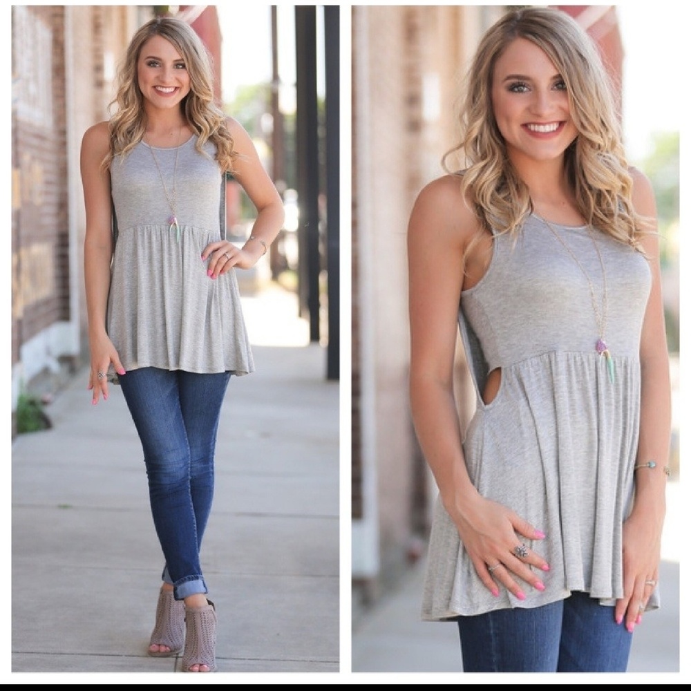 Grey Sleeveless Tunic