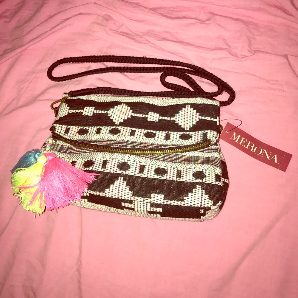 Tribal Aztec cross body bag