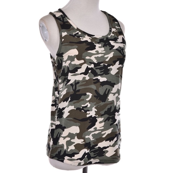 NEW Sexy Women's Camouflage Sleeveless Summer Top - Picture 3 of 6