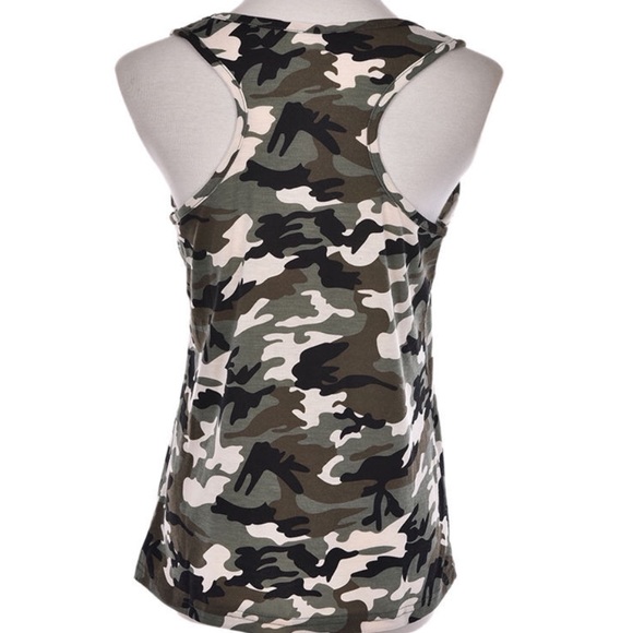 NEW Sexy Women's Camouflage Sleeveless Summer Top - Picture 4 of 6