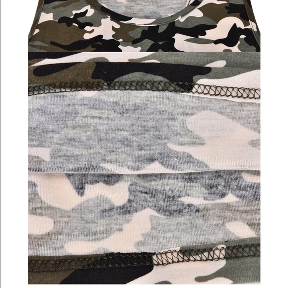 NEW Sexy Women's Camouflage Sleeveless Summer Top - Picture 5 of 6