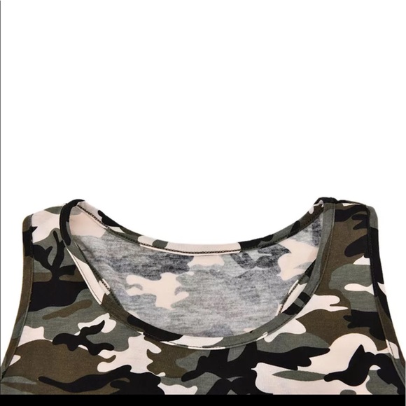 NEW Sexy Women's Camouflage Sleeveless Summer Top - Picture 6 of 6